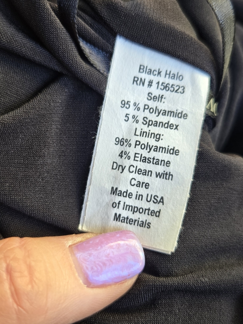 Black Halo Lexington Long Sleeve Mesh Evening Gown - Picture 15 of 16